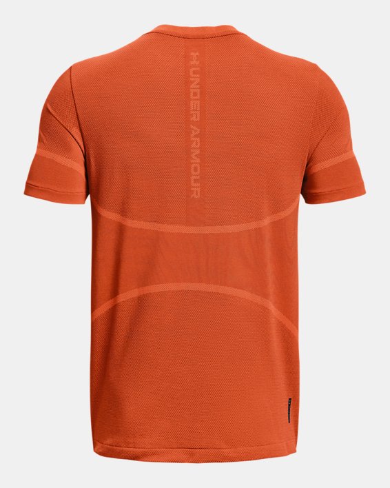 Men's UA RUSH™ Seamless Legacy Short Sleeve, Orange, pdpMainDesktop image number 6